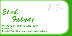 elek faludi business card